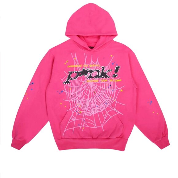 Spider Tops - Sp5der Women's Dark Pink Spider Hoodie in Size L - NWT $320